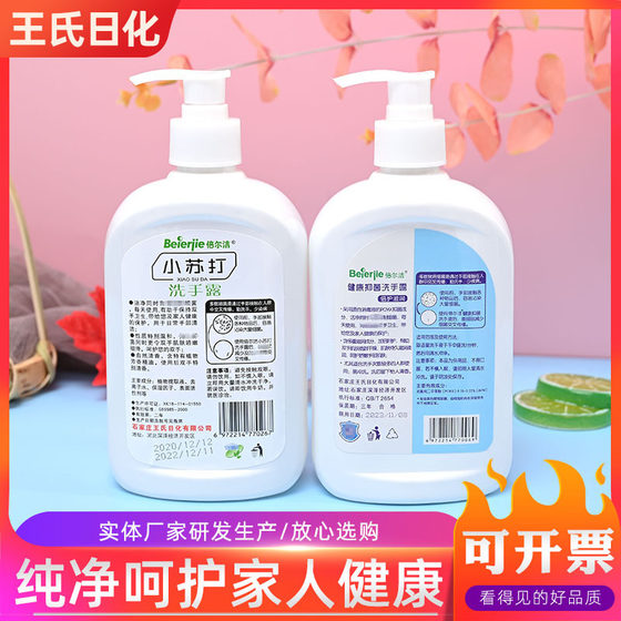 Factory wholesale 500ml baking soda bottled hand sanitizer foam rich moisturizing cleaning family welfare gifts