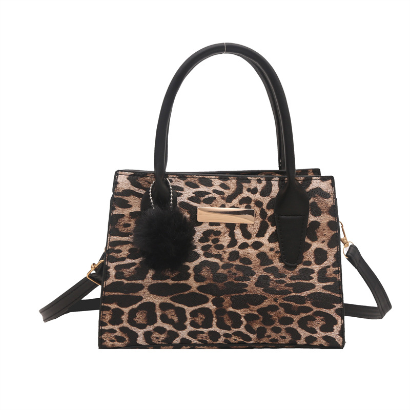 2024, nuevo leopardo personalidad bolso de hombro, moda casual, bolso de moda, bolso de moda, bolso pequeño, bolso cuadrado