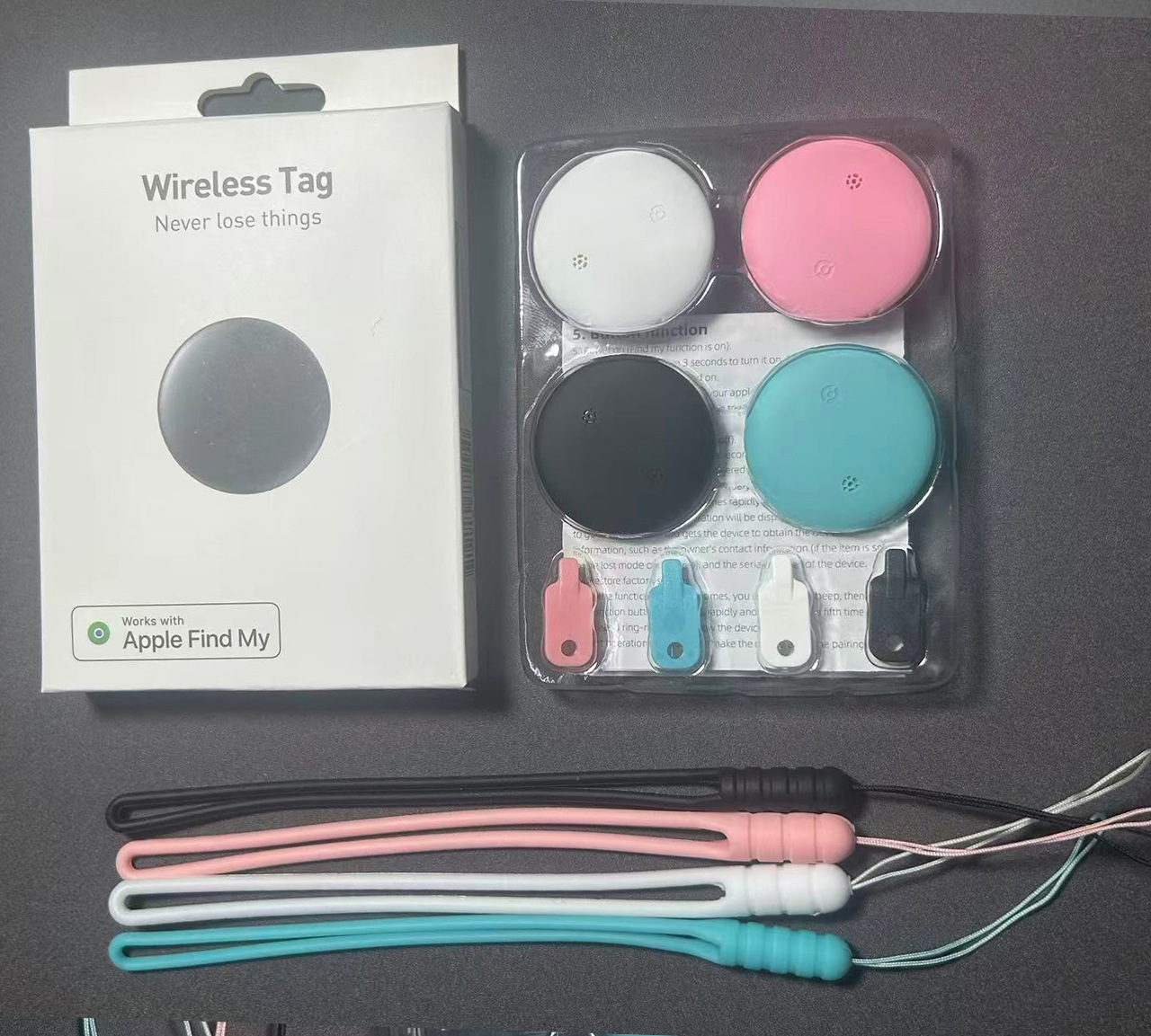 Resistente al agua y a prueba de pérdidas para Find My Finder Localizador de manzanas Localizador de etiqueta de aire remoto