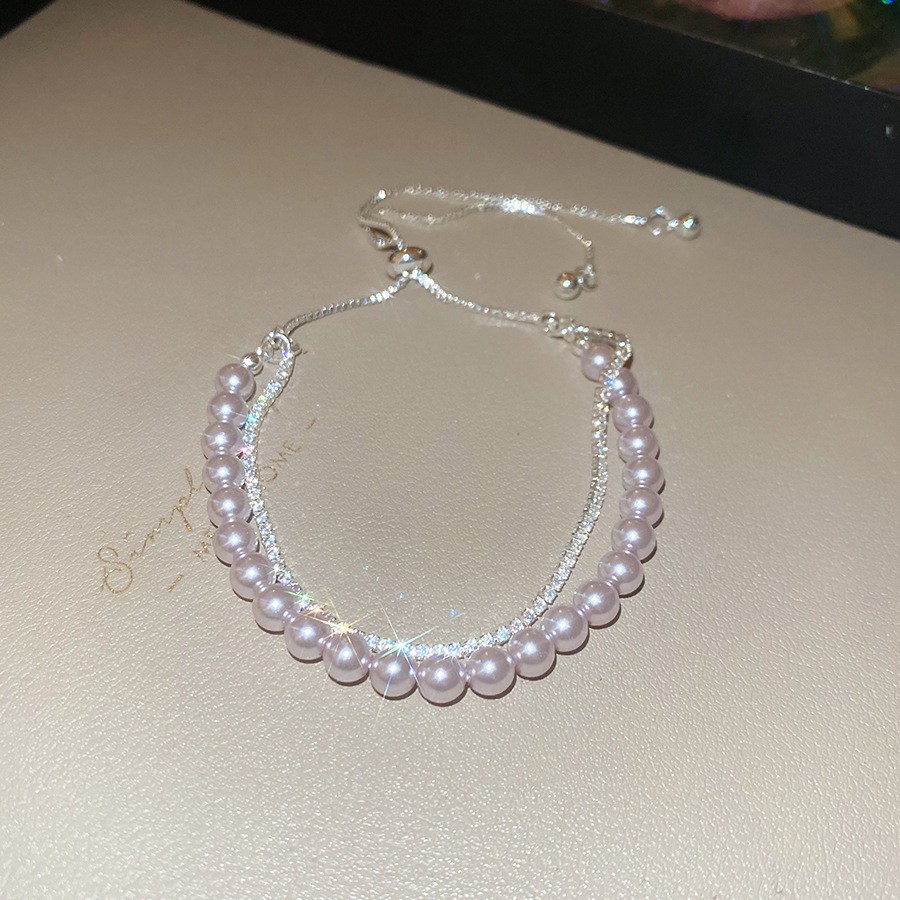 9# Bracelet-Silver-Pink