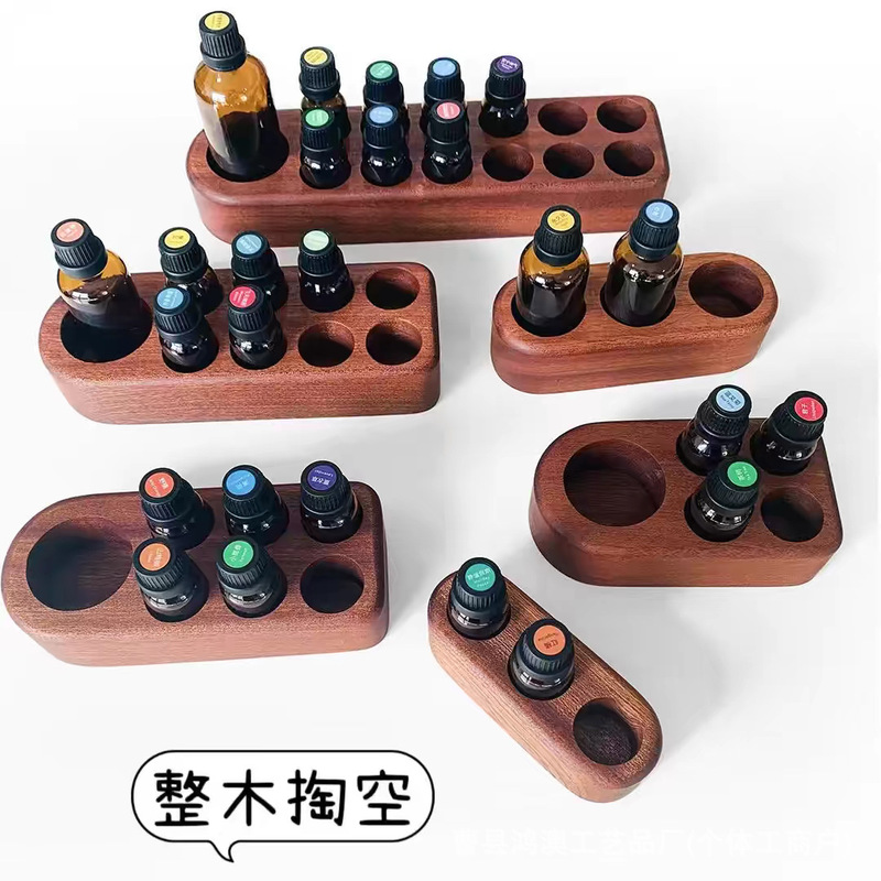 Essential Oil Rack Wooden Dorite Aromatherapy Essential Oil Storage Rack Solid Wood Perfume Nail Polish Bottle Porous Essential Oil Rack Essential Oil Rack Wooden Dorite Aromatherapy Essential Oil Storage Rack Solid Wood Perfume Nail Polish Bottle Porous Essential Oil Rack