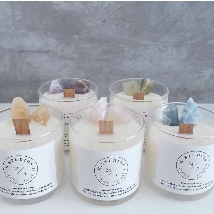 Cross-border invases de cristal de vidrio velas de soja adornos para el hogar regalos de vacaciones para amigos