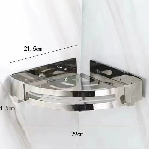 304 bright single-layer corner shelf