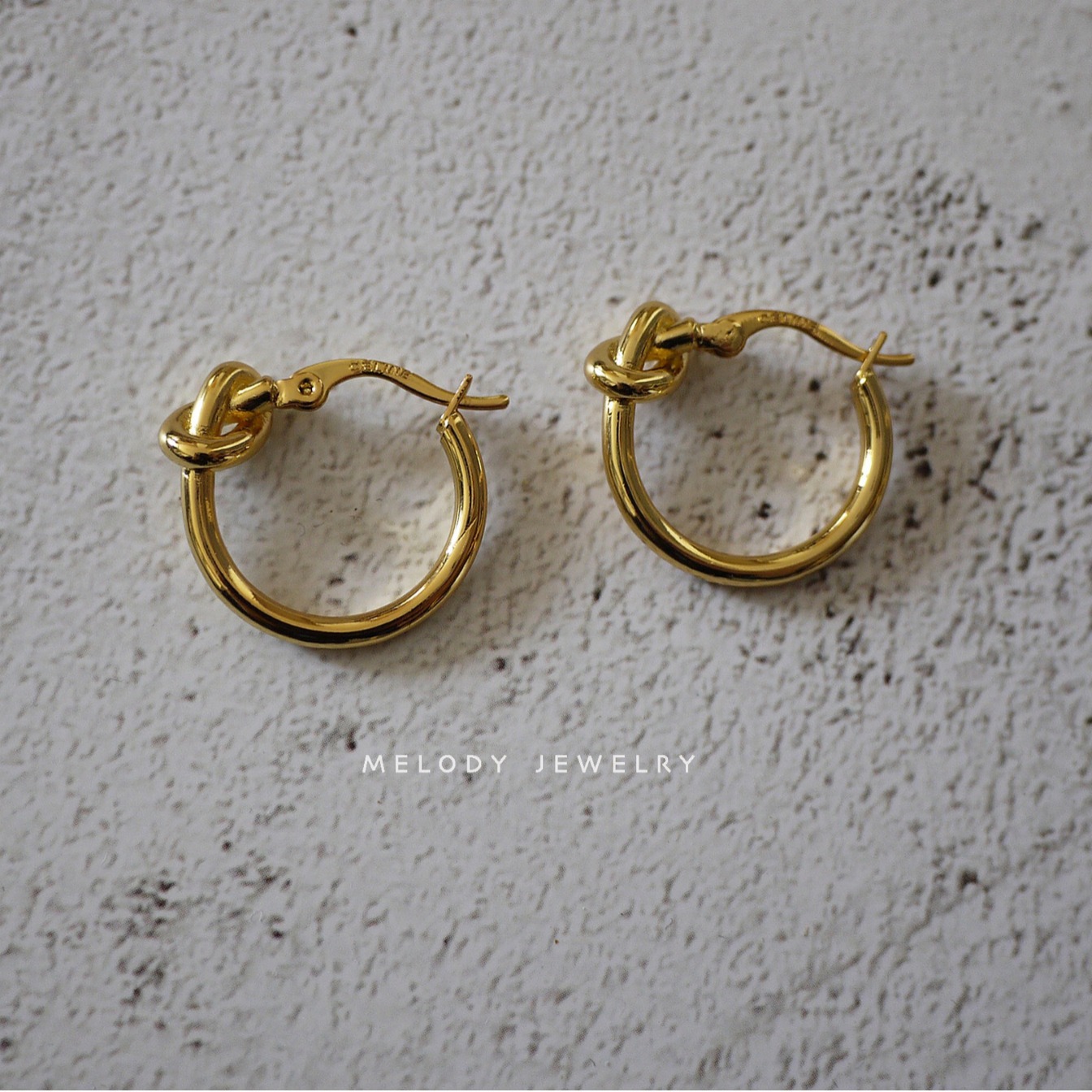 Melody Vintage Minimalist Circular Knot Earrings For Women_voghion.com