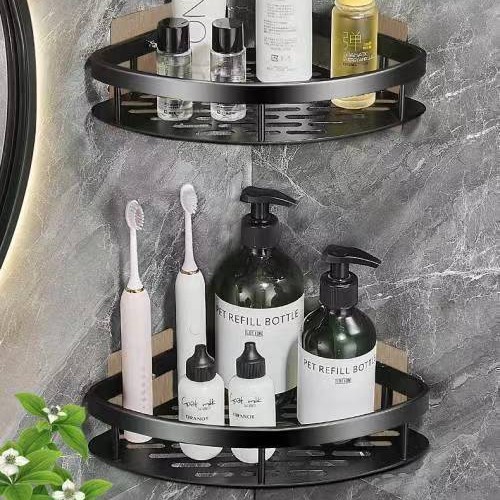 Baño Almacenamiento Rack ventosa inodoro lavabo montado en la pared cocina baño almacenamiento trípode Punch-libre