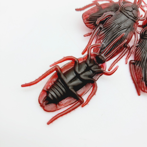 P1114A Prank Simulation Cockroach Silicone Fake Cockroach King Magic Scary Children's Toy