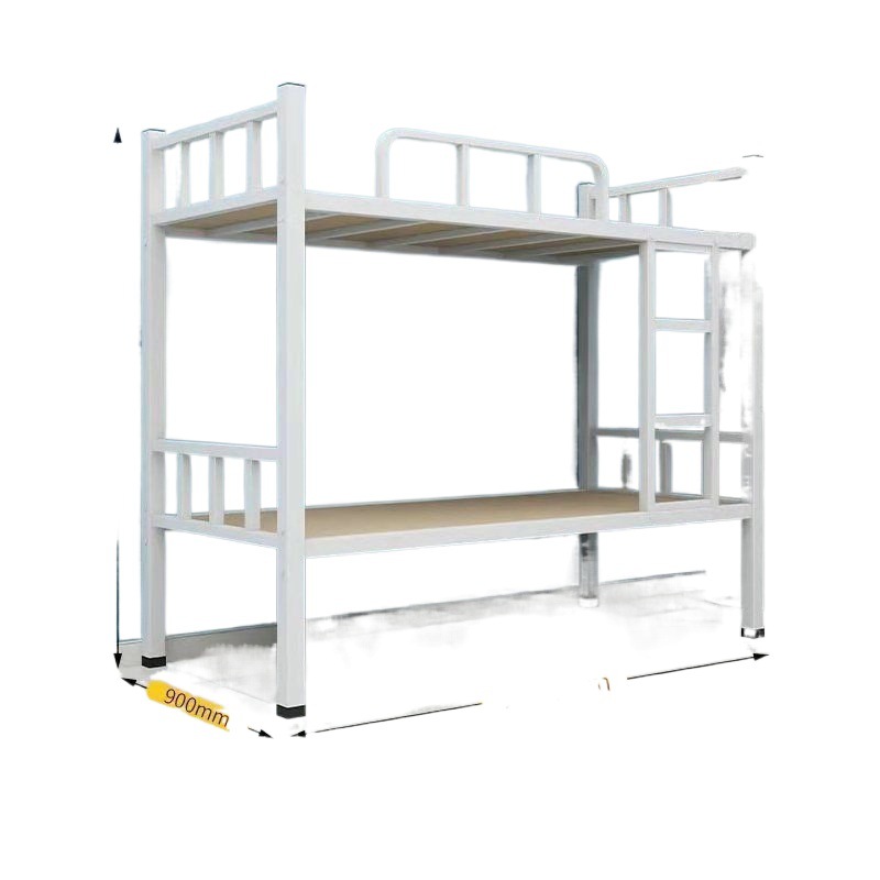Cama de hierro Literas de doble capa Cama de hierro Dormitorio del personal Cama de arriba y abajo Trabajador Apartamento de estudiantes Cama de arriba y abajo Fábrica de dos pisos