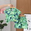 Children's cotton shirt for boys, summer shorts, set, with short sleeve