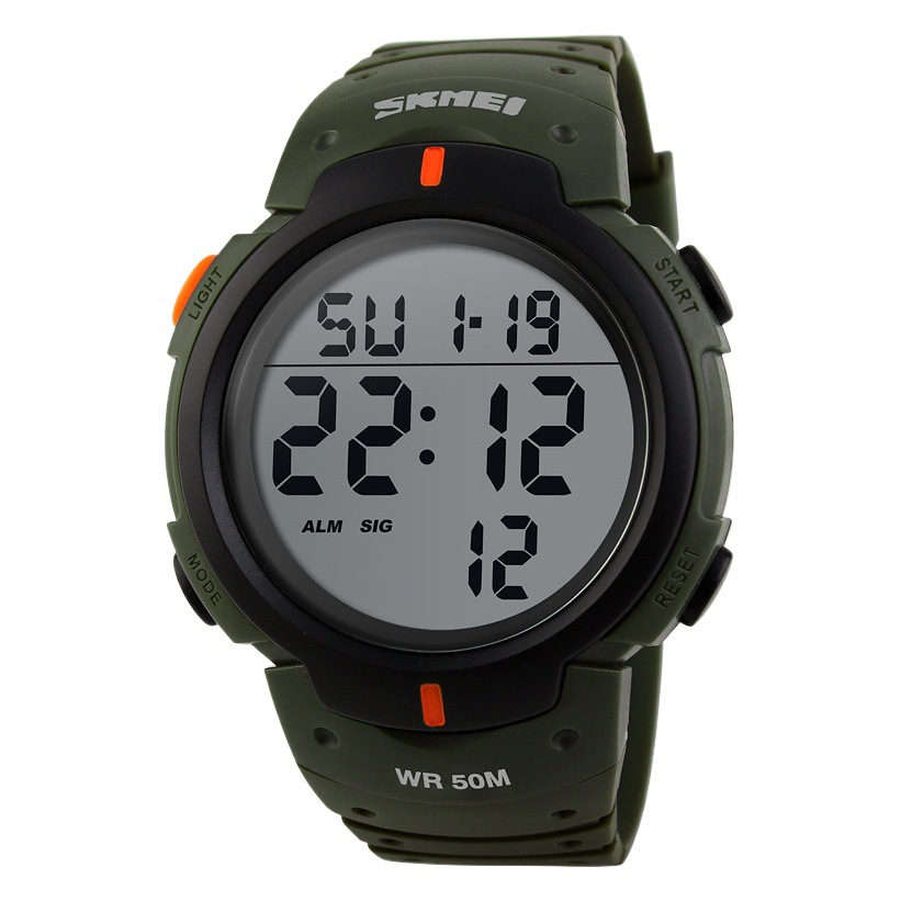 Skmei reloj deportivo electrónico de moda personalizado multifunción luminoso impermeable reloj electrónico al aire libre reloj de hombre de Estudiante