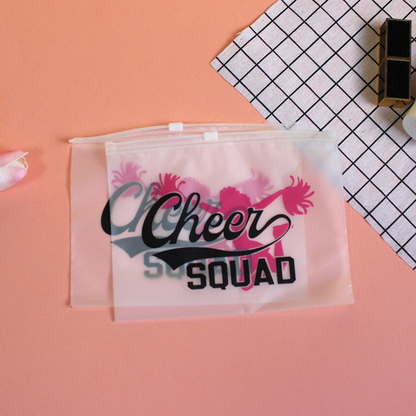 fuchsia black storage bag for eyelashes with zipper