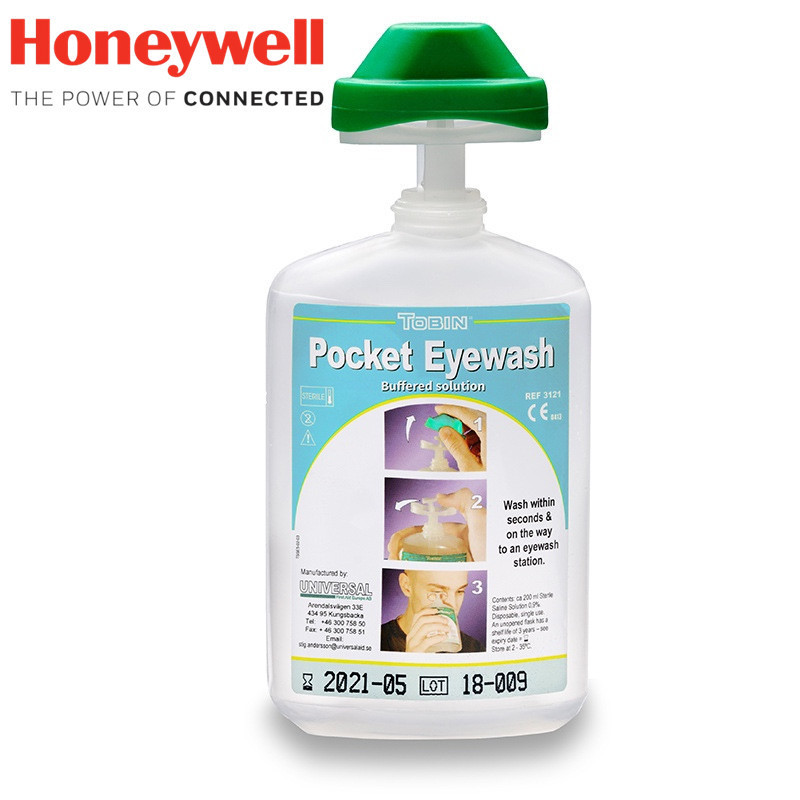 Honeywell霍尼韦尔 321Tobin 瓶装洗眼器 磷酸盐缓洗眼液 200ml