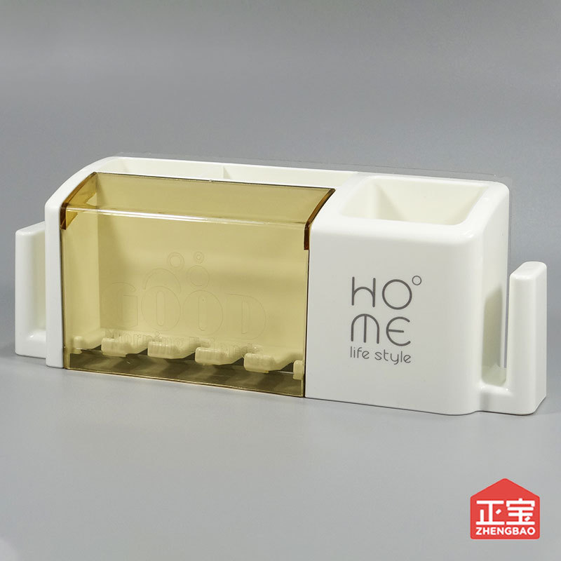 Cuarto de baño montado en la pared titular de cepillo de dientes eléctrico baño ponche-libre taza de lavado titular de cepillo de dientes hogar taza de almacenamiento de rack