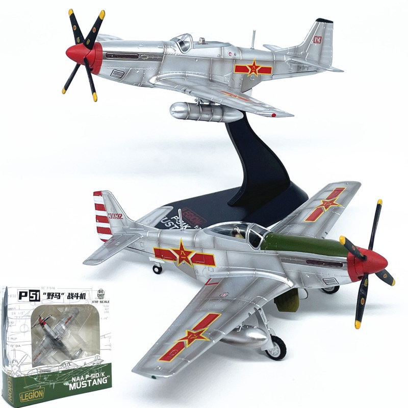 Legion 1:72 Chinese Air Force P-51D Mustang Fighter Aircraft Model Alloy Finished Product Collection Legion 1:72 Chinese Air Force P-51D Mustang Fighter Aircraft Model Alloy Finished Product Collection