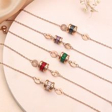 韩国风ins小众闺蜜本命年 手链不掉色高级设计感玫瑰金钛钢手链女