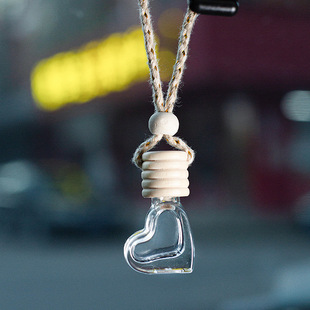 6ml small love perfume bottle car packaging aromatherapy perfume bottle car perfume bottle pendant empty bottle high-end shape