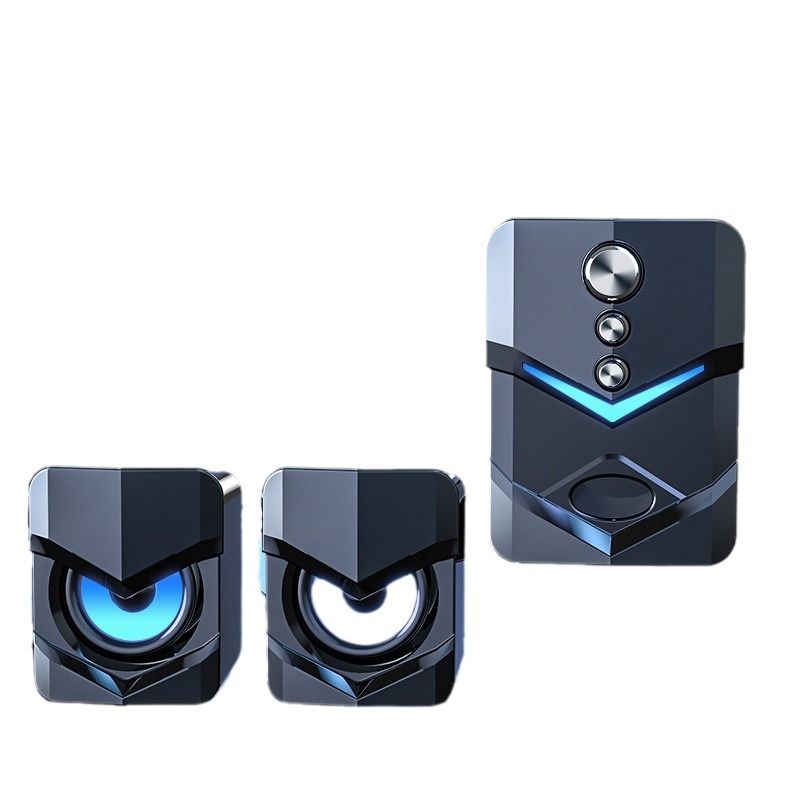 Computadora de escritorio sonido doméstico portátil pequeño altavoz cableado de escritorio subwoofer pesado altavoz multimedia universal