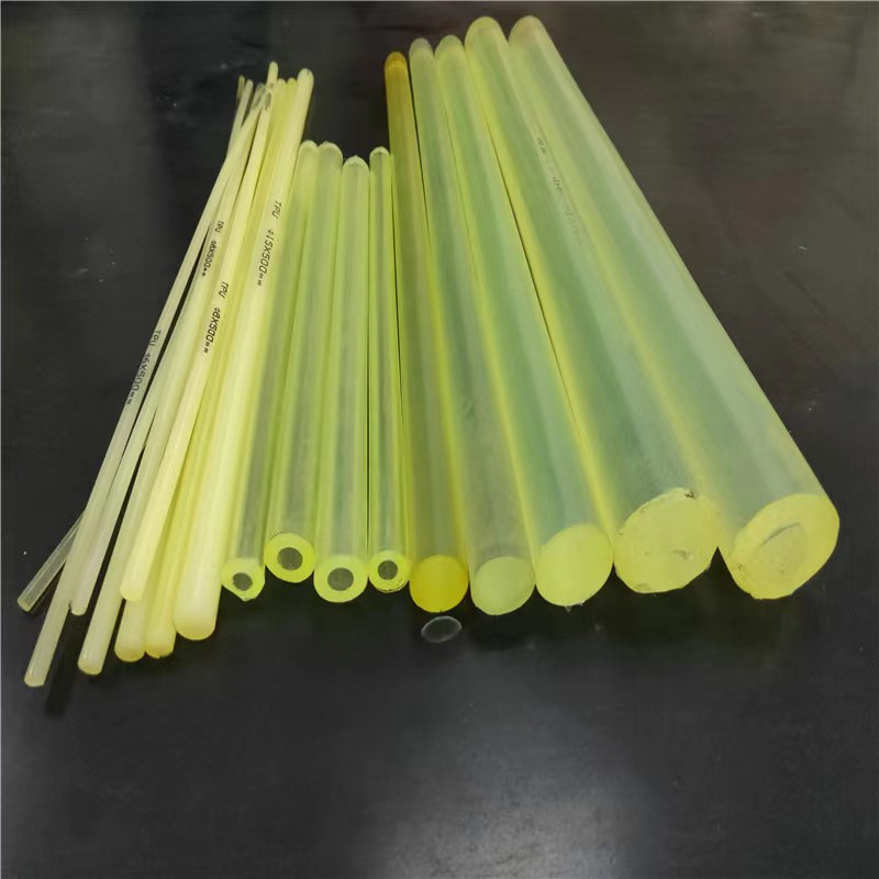 聚氨酯空心管优力胶实心棒23456810121415mm耐磨pu缓冲垫片牛筋棒