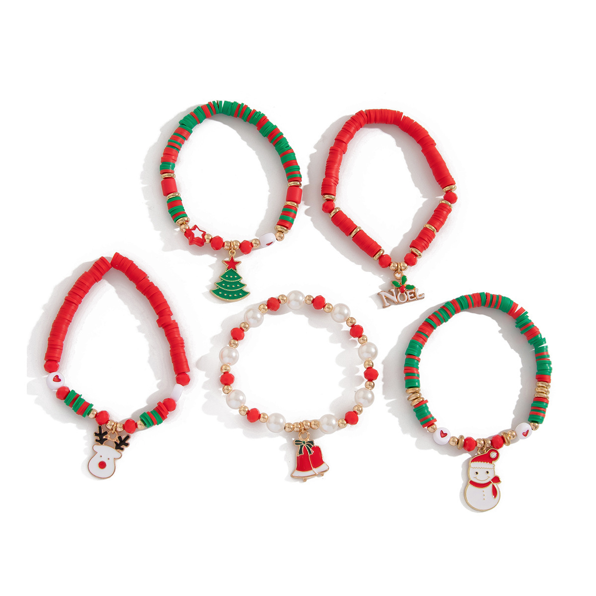 47g Weight Christmas Festival Women's Gender Cute Style Cute Beaded Bracelets Wholesale 9