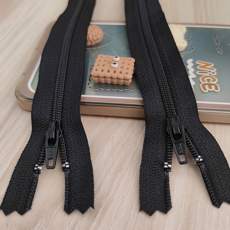 正品YKK3号尼龙闭口拉链 ykk3号黑色拉链ykk裤子口袋现货库存拉链