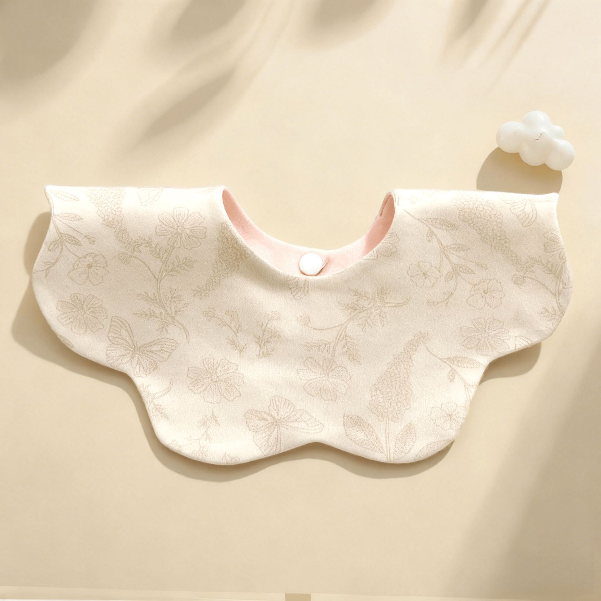Knitted waterproof bib-secret garden