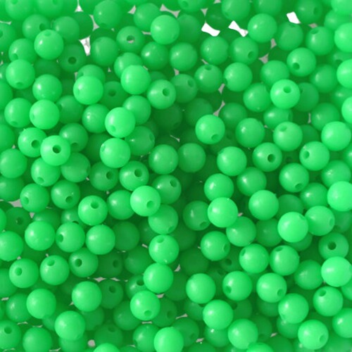 Luminous Bead Lure Blocker Bead Fishing Bead Fluorescent Lure Round Fishing Rig Fishing Gear Block Bean Explosion Hook Bead