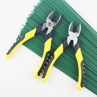 Wholesale hot steel diagonal pliers rubber handle wire pliers knife sharp durable wire copper wire cutting hardware tools