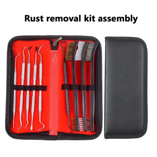 Cross-Border 9-Piece Universal Gun Brush Tool Kit Gun Tube Cleaning and Rust Removal Set Weapon Maintenance Tools
