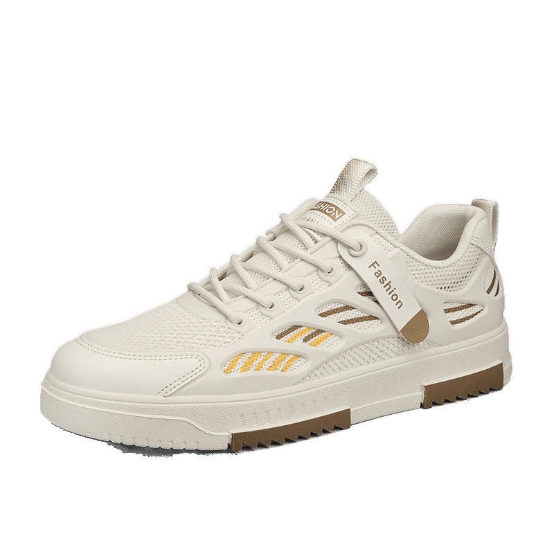 2025 nueva tendencia de malla deportiva transpirable zapatos de moda para hombres zapatos de skate casuales versátiles en stock zapatos de moda para hombres
