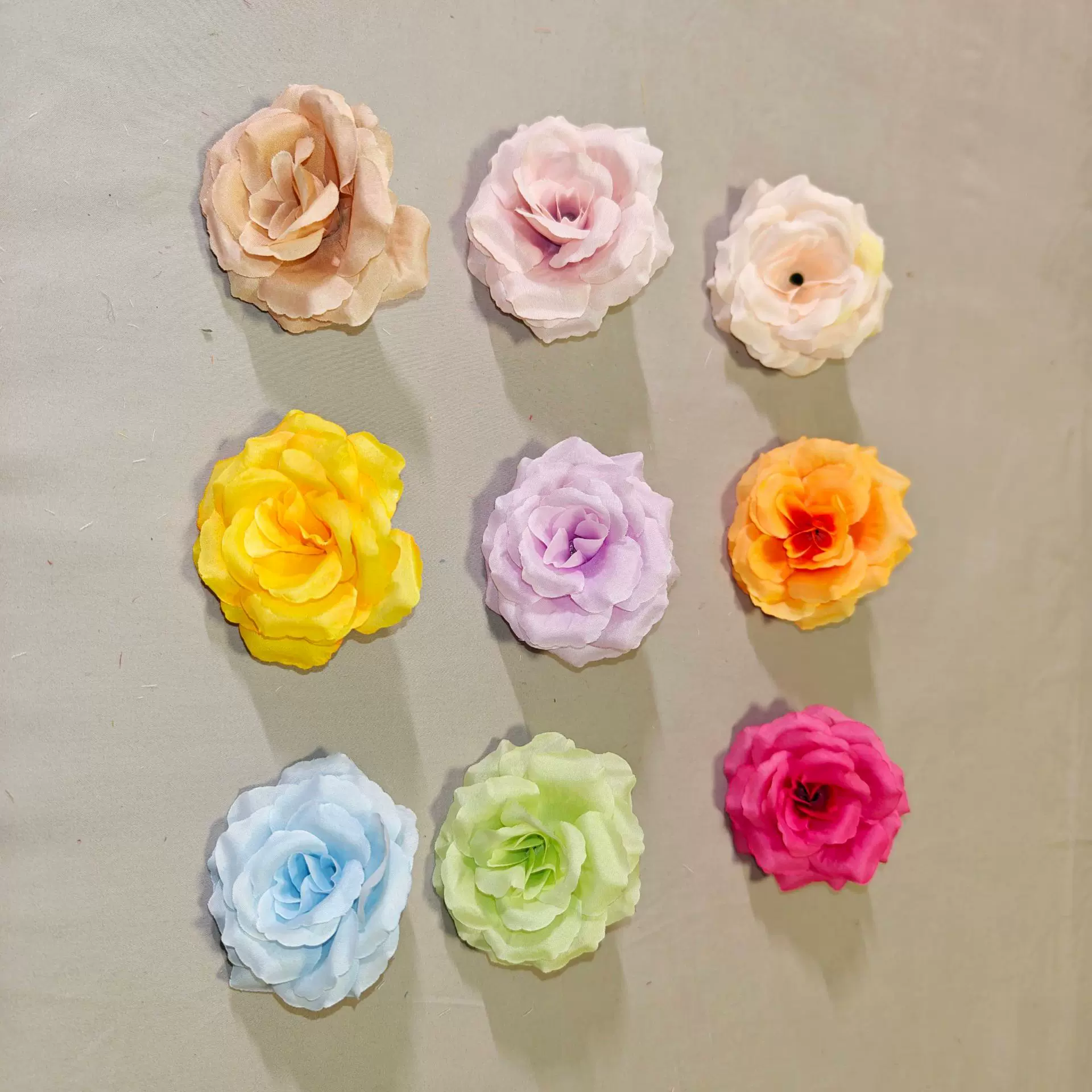 仿真花玫瑰花头8公分玫厂家直销婚庆婚礼户外场景布置花墙拱布置