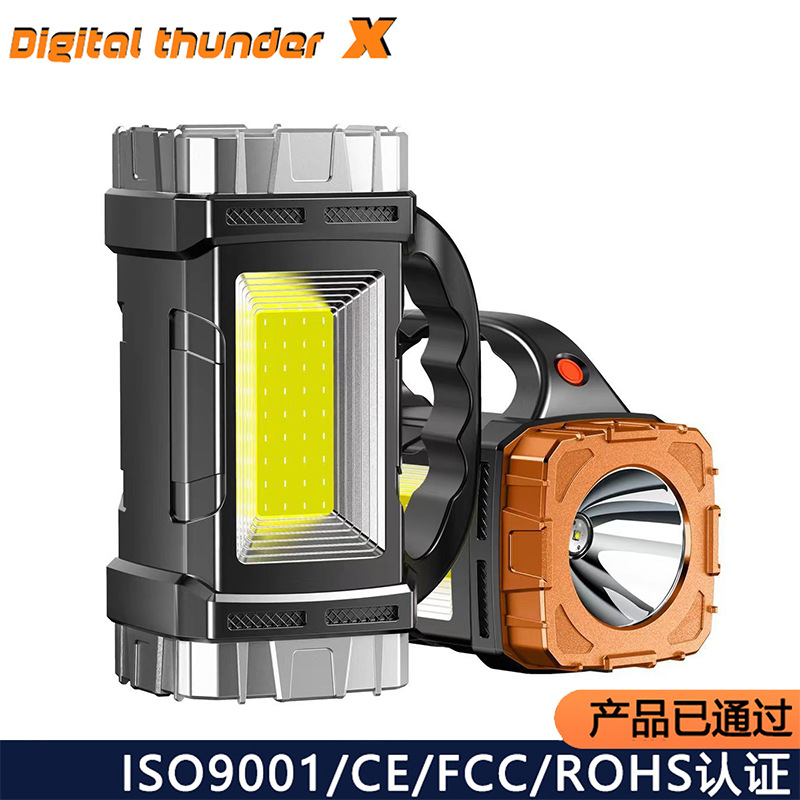 Transfronterizo nuevo al aire libre multi-función de linterna reflector de mano luz de emergencia reflector portátil led