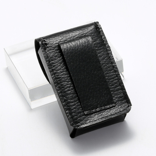 New Brown Leather Folding Glasses Box Leather Reading Glasses Box Folding Glasses Packaging Box Black Wholesale