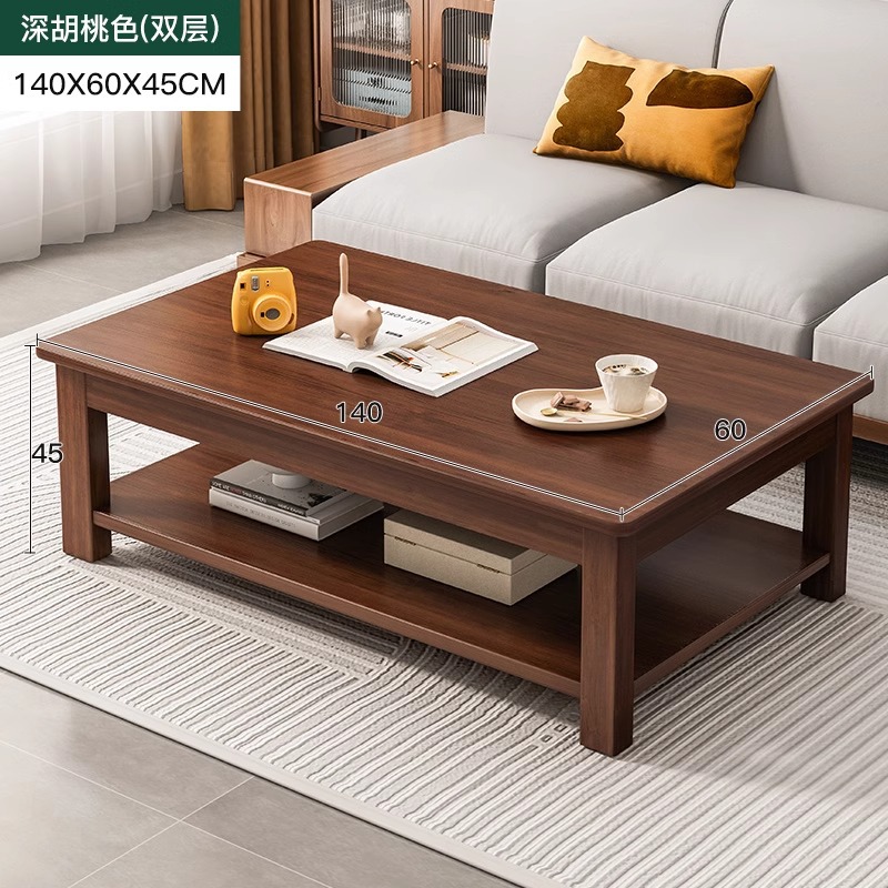 Mesa de centro de madera maciza para el hogar, moderno, simple, pequeño apartamento, mesa de té multifuncional, casa de alquiler, mesa baja para comer, mesa de té simple