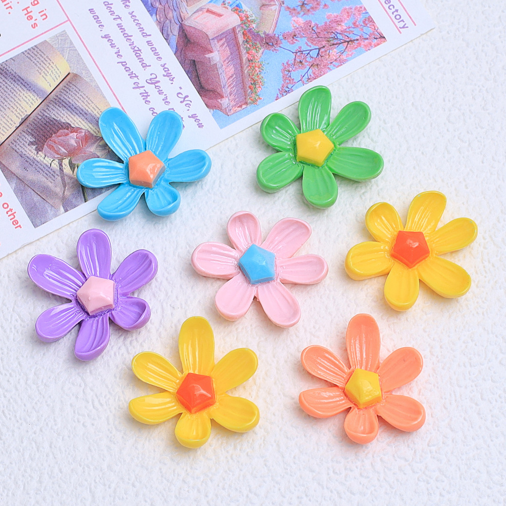 [Xidua fábrica al por mayor] hecho a mano DIY crema pegamento teléfono caso tocado horquilla resina accesorios pequeña flor