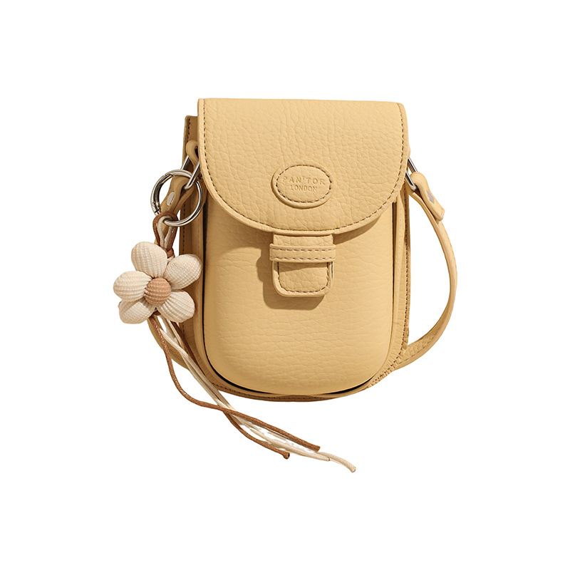 Bolso de mujer de verano popular portátil herradura de caballo bolso de teléfono móvil de textura alta moda color contraste bolso de hombro