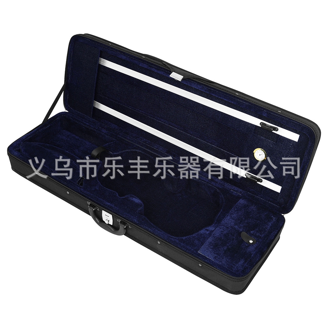 Nuevos productos transfronterizos de alta calidad 4 / 4 violín de tela oxford cuadrangular negro caja de banda de humedad fábrica directa
