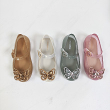 2025梅丽莎新款童鞋儿童透明水晶果冻鞋凉鞋melissa蝴蝶结沙滩鞋