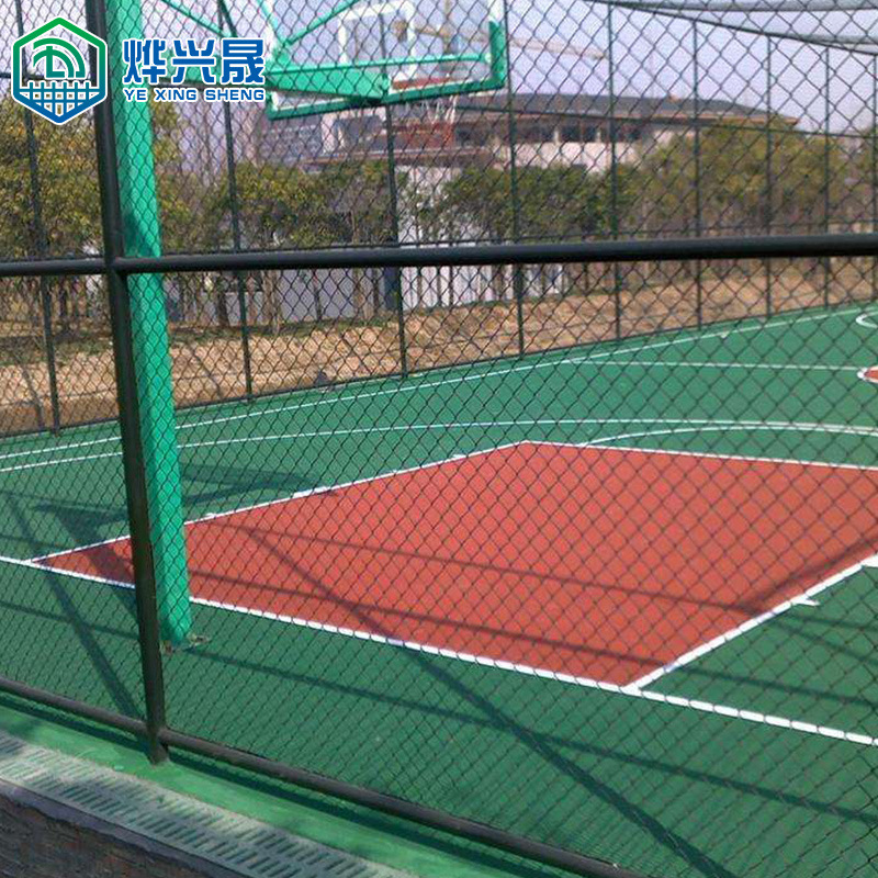 厂家批发学校体育运动场围栏 足网排球场蓝球铁丝钩花护栏防锈