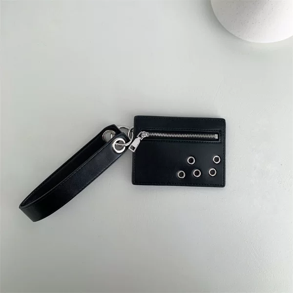 New Stylish Mini Id Card Holder Pu Leather Studded Niche Decorative Small Bag Fashion Key Coin Purse Handbag