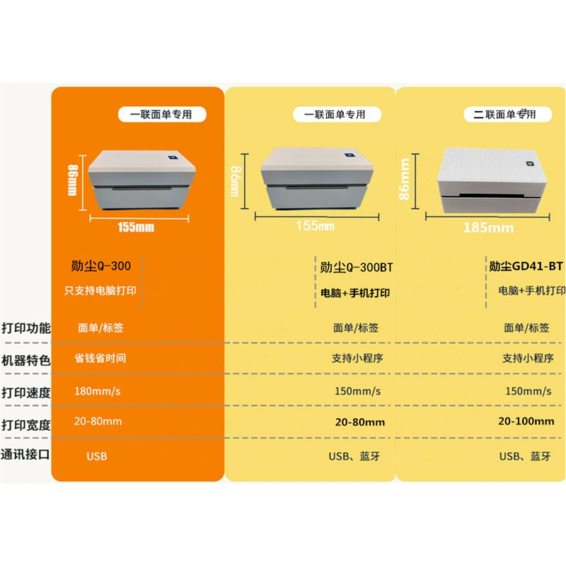 Xunchen Express order barcode printer thermal label printing single link mobile phone bluetooth electronic order cross-border e-commerce