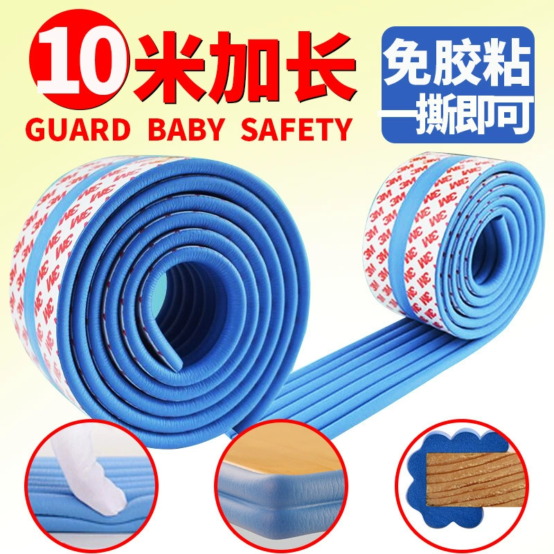 Наклейки на стену для предотвращения столкновений, мягкие сумки, детская голова для защиты от падения, губчатые пенопластовые колонны по краям стола и стула, подоконники, прикроватные полоски для предотвращения столкновений, поставка