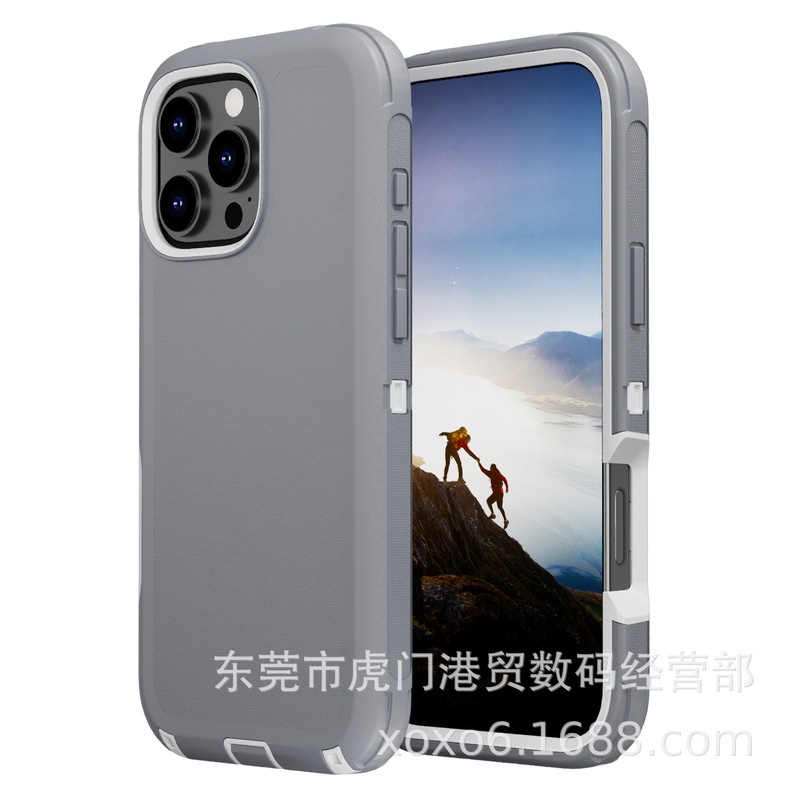 iPhone16 Pro Maxに適した新しい耐衝撃電話ケースApple 16 Proアーマーケース落下防止電話ケース|undefined
