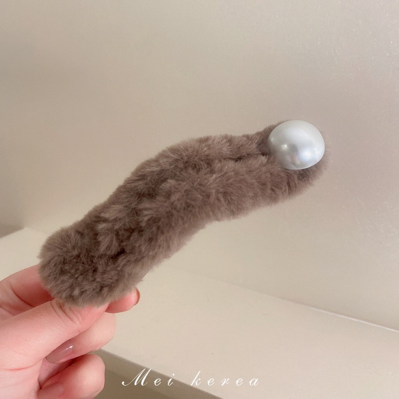 플러시 덕빌 펄 다크 브라운-13cm