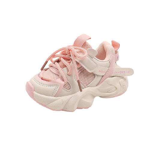 Boys' and Girls' Running Shoes Spring and Autumn New Children's Sports Shoes Anti-slip Soft Sole Learning Shoes