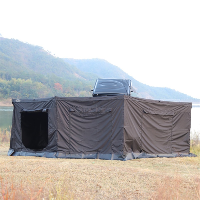 270 degrees car side tent side Sky Tent Room rain-proof sun-proof legless fan-shaped tent large space Outdoor