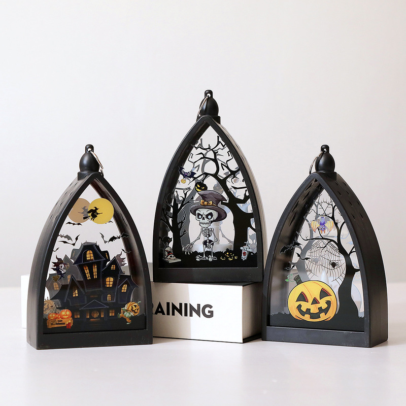 ハロウィン装飾電子風ランプデスクトップ装飾品ホリデーデコレーションハロウィン雰囲気装飾小道具|undefined