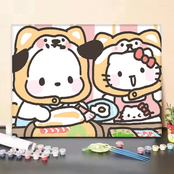 Q07-01【Afraid of contacting dogs Hello Kitty】