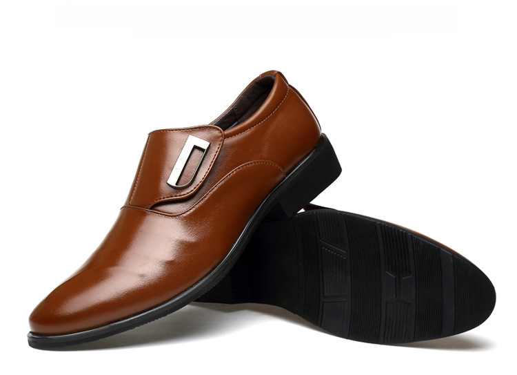 Cross-border large size men's shoes casual fashion shoes formal wear a pedal leather shoes men's British Korean version of pointed manufacturers whole_vogvips.com