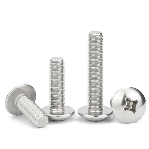 304 stainless steel cross large flat head machine screws M2M2.5M3M4M5M6M8 mushroom head screws umbrella head bolts