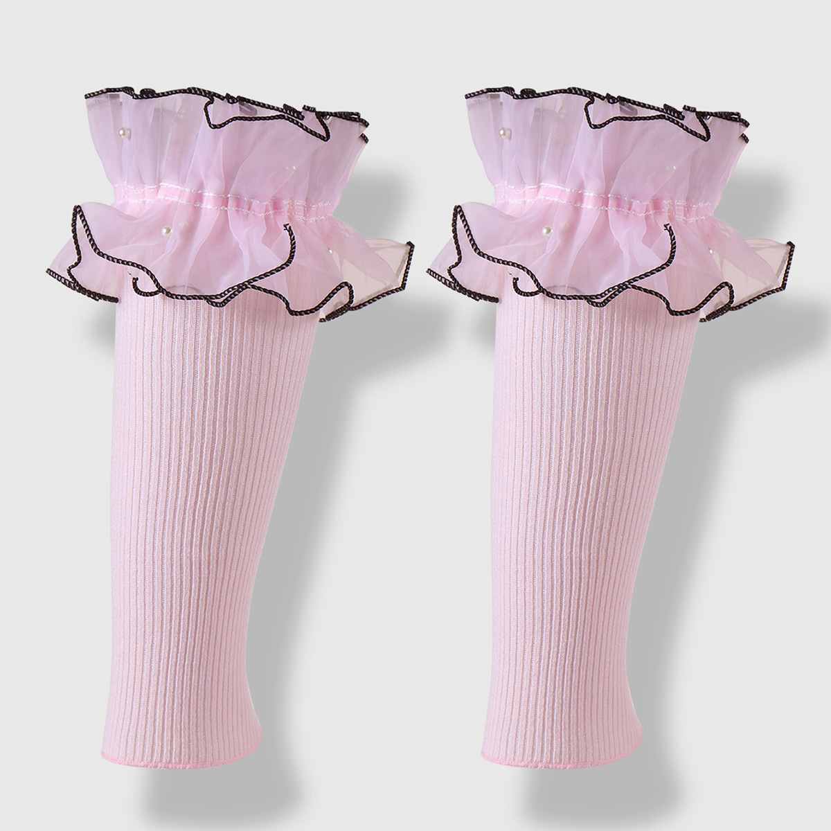 분홍색 양말 1켤레