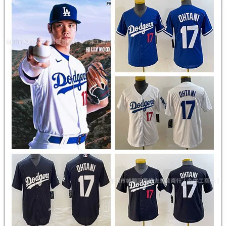 Новый Los Angeles Dodgers бейсбольный костюм Доджерс № 17 OHTANI Otani Shojira